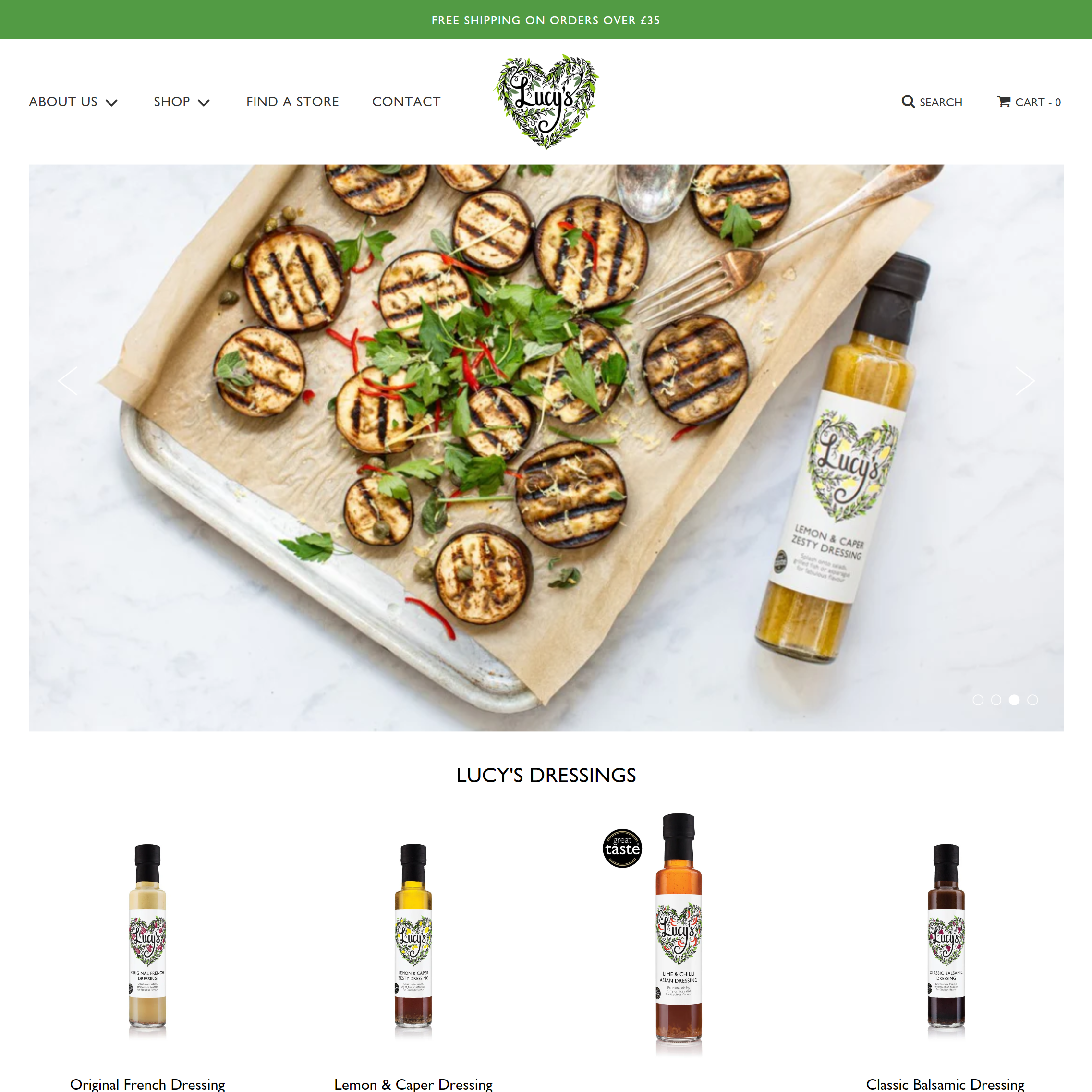lucysdressings website